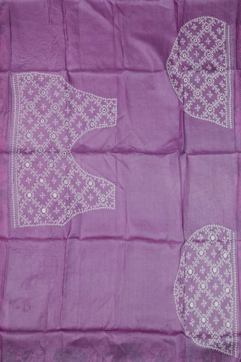 Taffy Pink Kantha Silk Blouse - Image 4