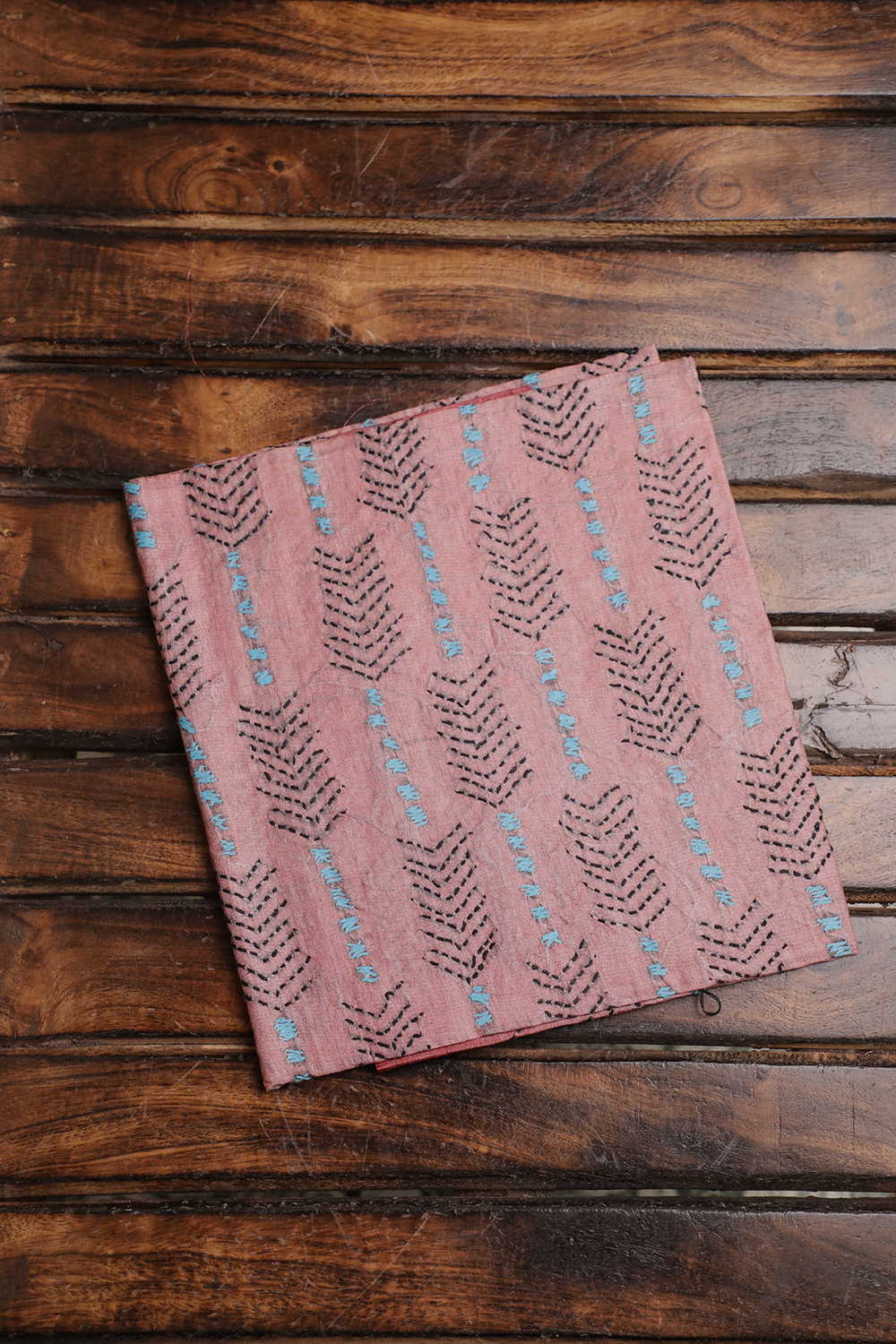 Soft Pink Kantha Silk Blouse