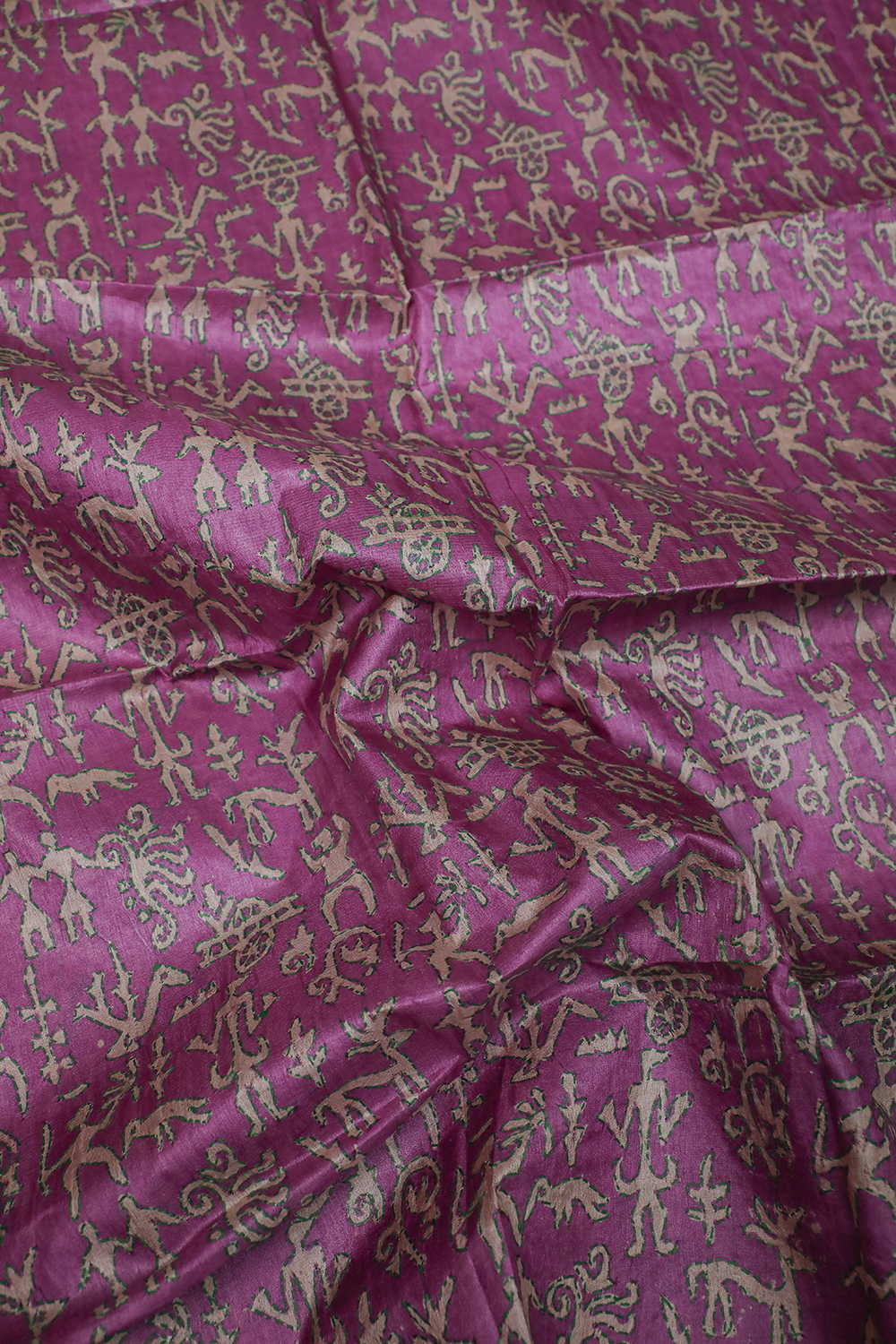 Persian Pink Kantha Silk Dupatta - Image 3