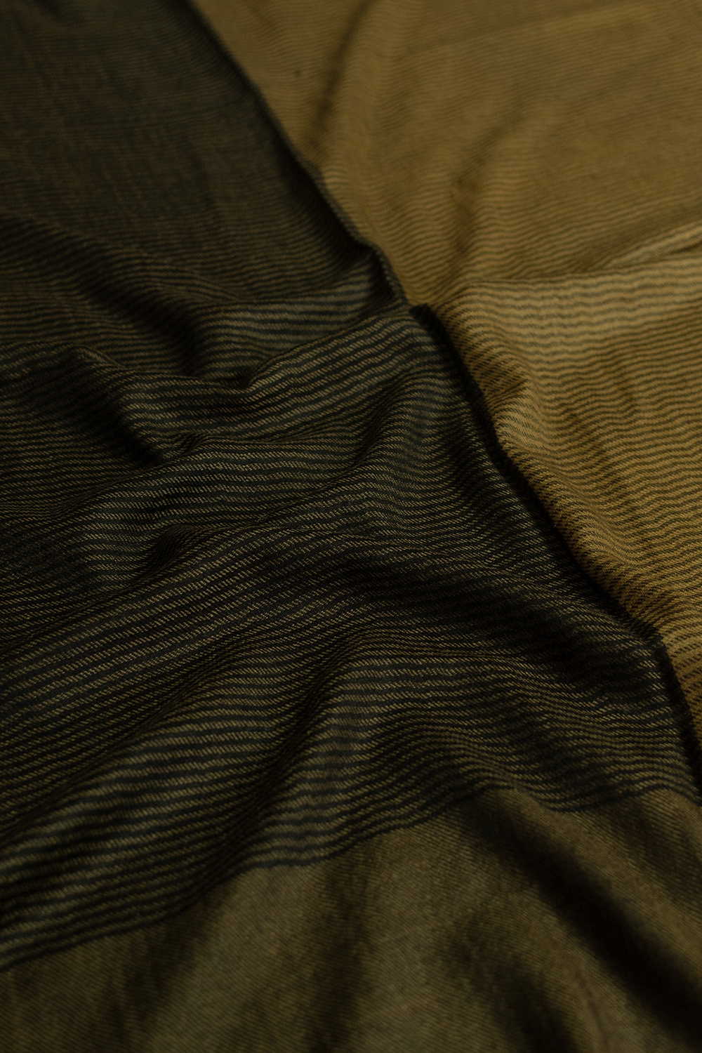Yellow & Pickle Green Kashmir Woolen Stole - Image 3