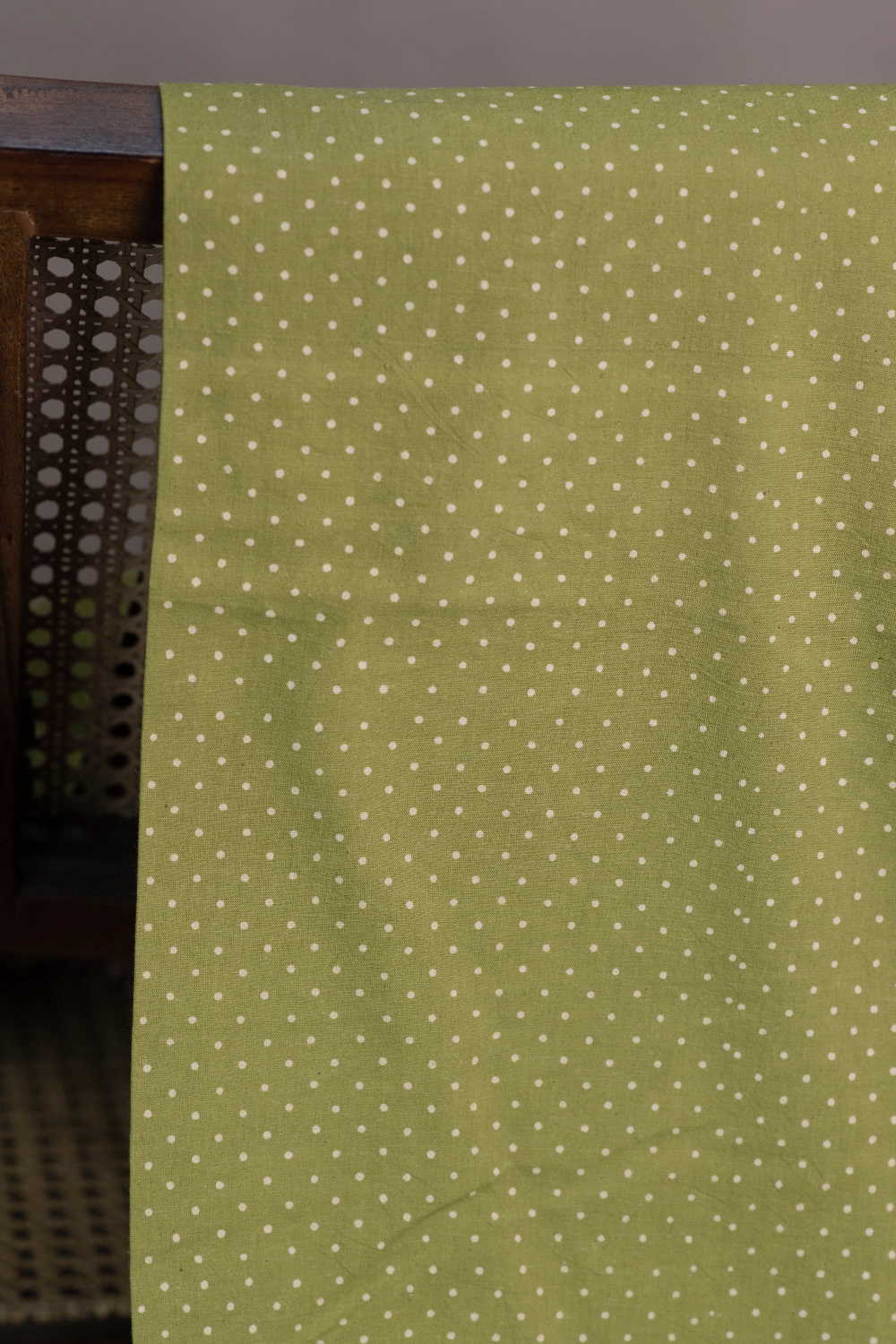 Tiny Dots - Green Kutch Cotton Fabric - Image 2