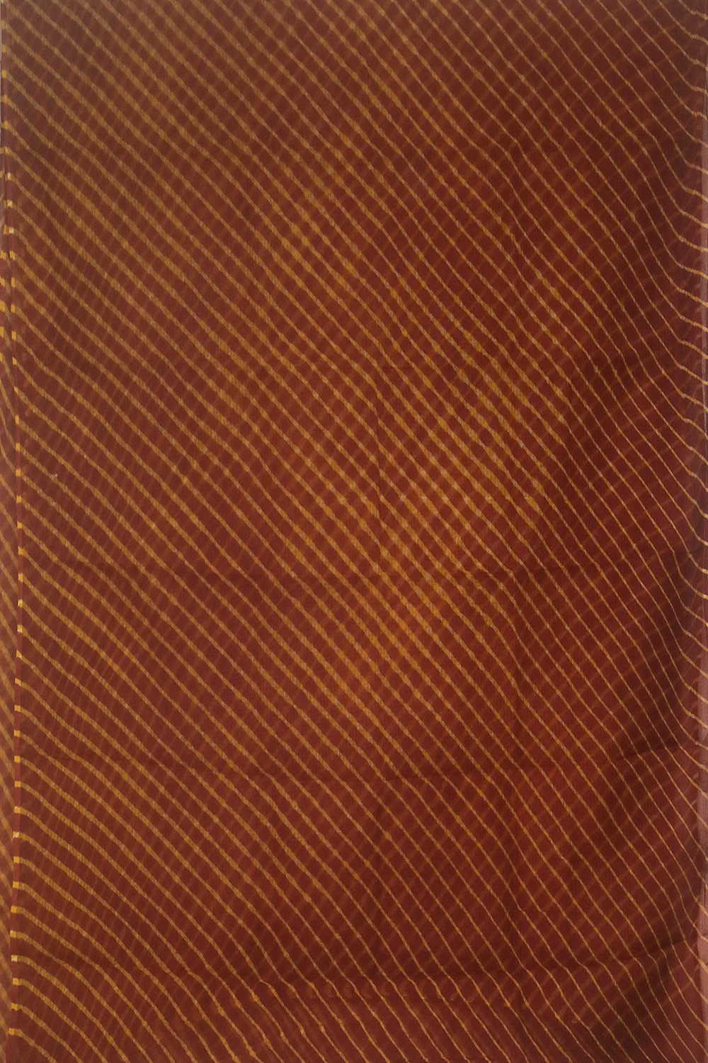 Orange Leheriya Kota Cotton saree - Image 3