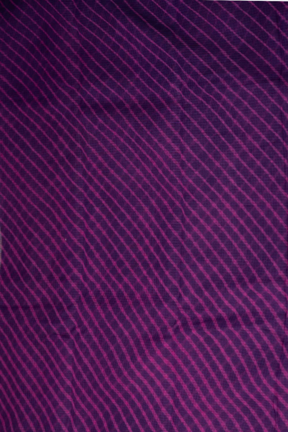 Pink Lines on Purple Leheriya Kota Cotton Fabric - Image 4