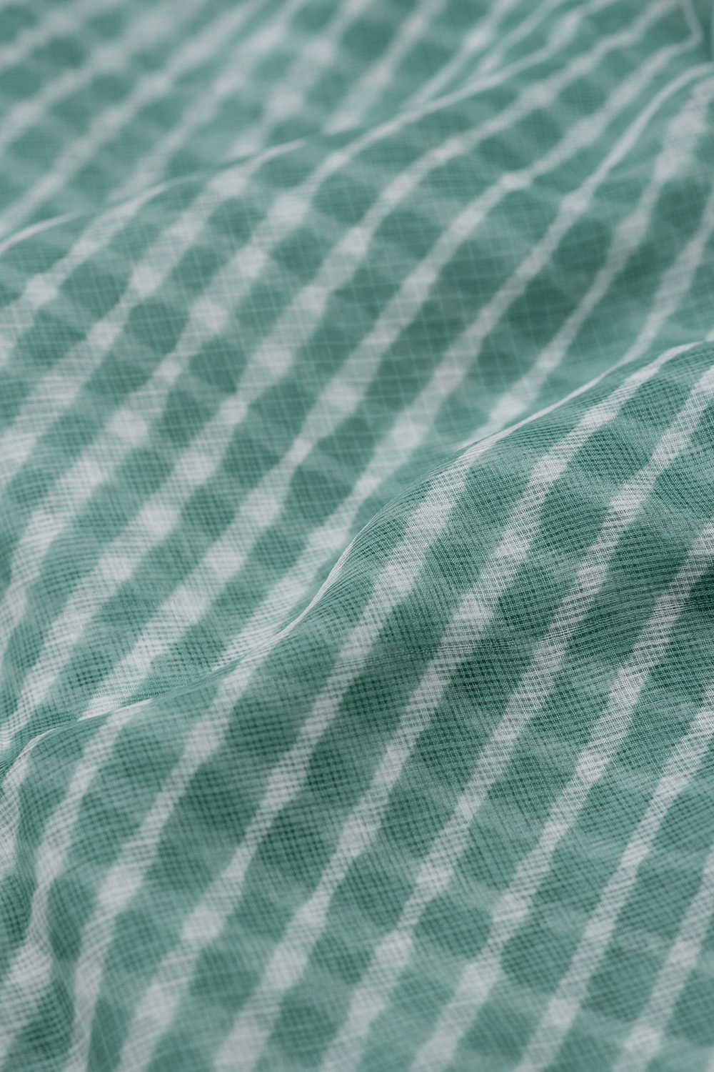 Dark Green - Leheriya Kota Cotton Fabric - Image 3