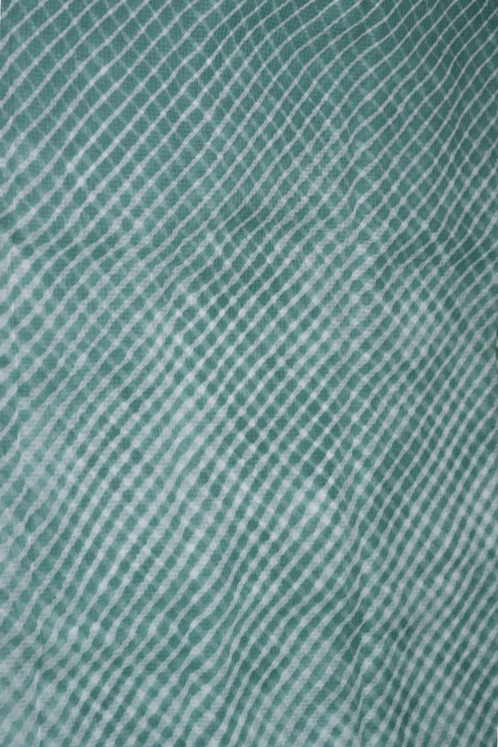 Dark Green - Leheriya Kota Cotton Fabric - Image 4