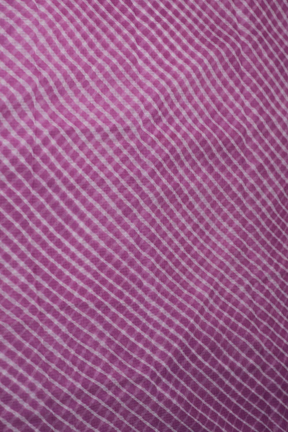 Cream Lines - Pink Leheriya Kota Cotton Fabric - Image 4