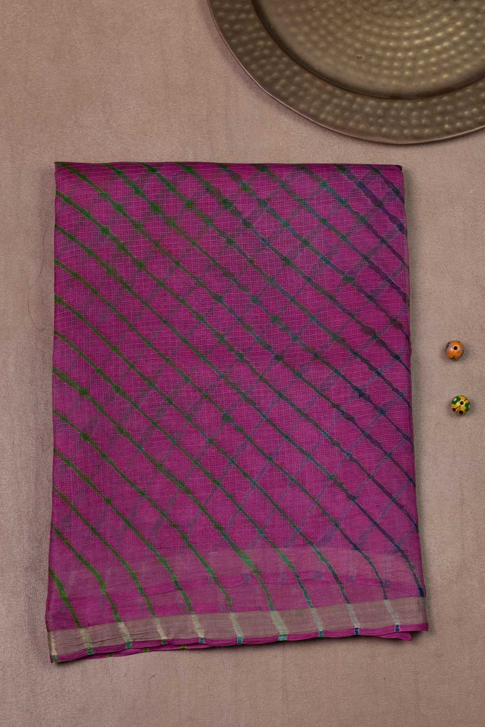 Shade of Pink Leheriya Kota Silk saree