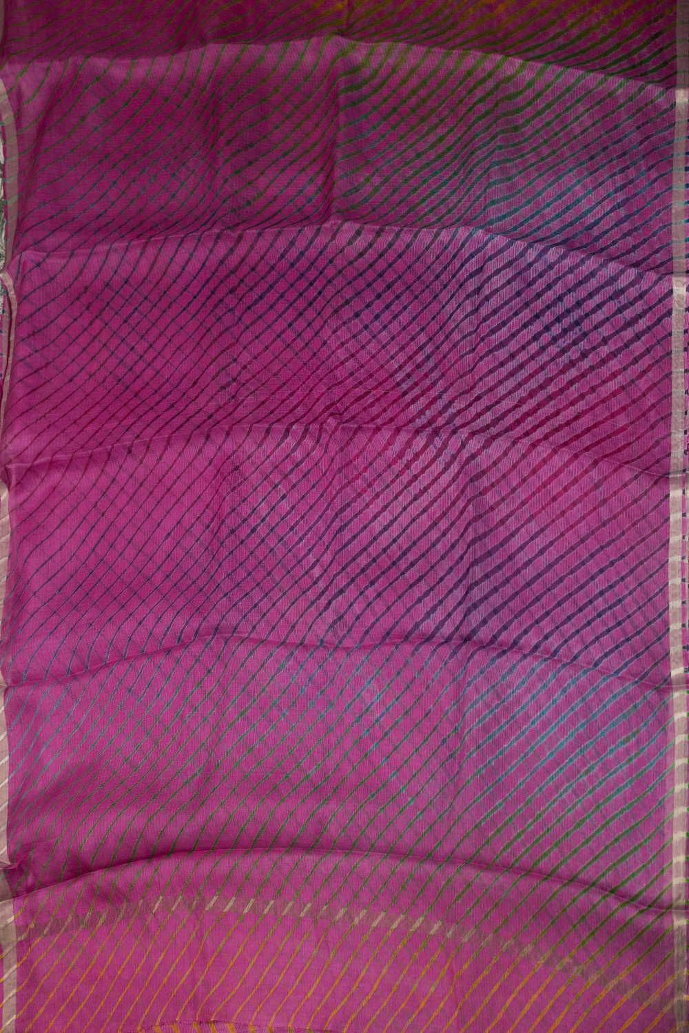 Shade of Pink Leheriya Kota Silk saree - Image 2