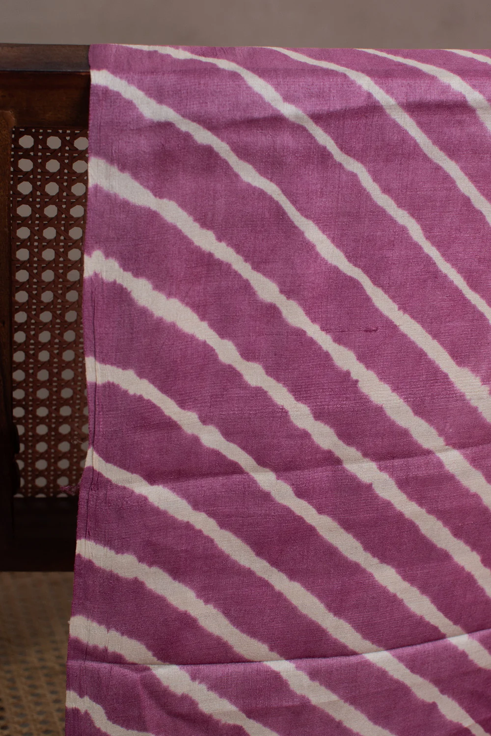Shades of Pink Leheriya Tussar Fabric - Image 2