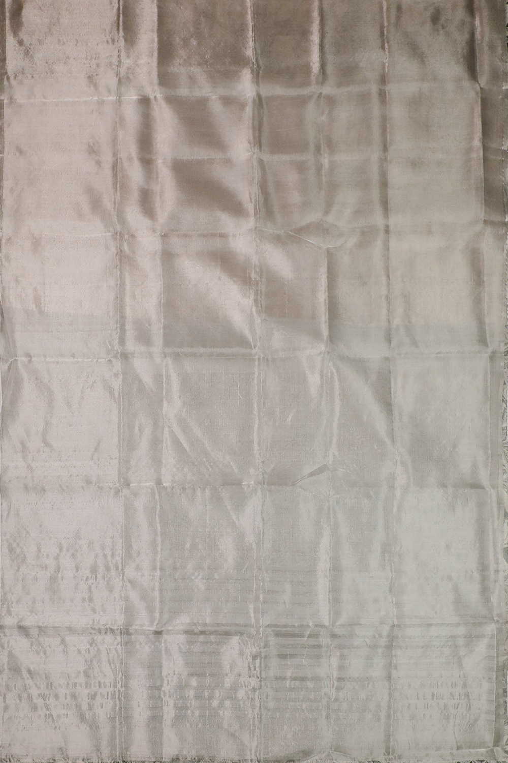 Silver Tissue Silk Maheshwari Saree - Image 2