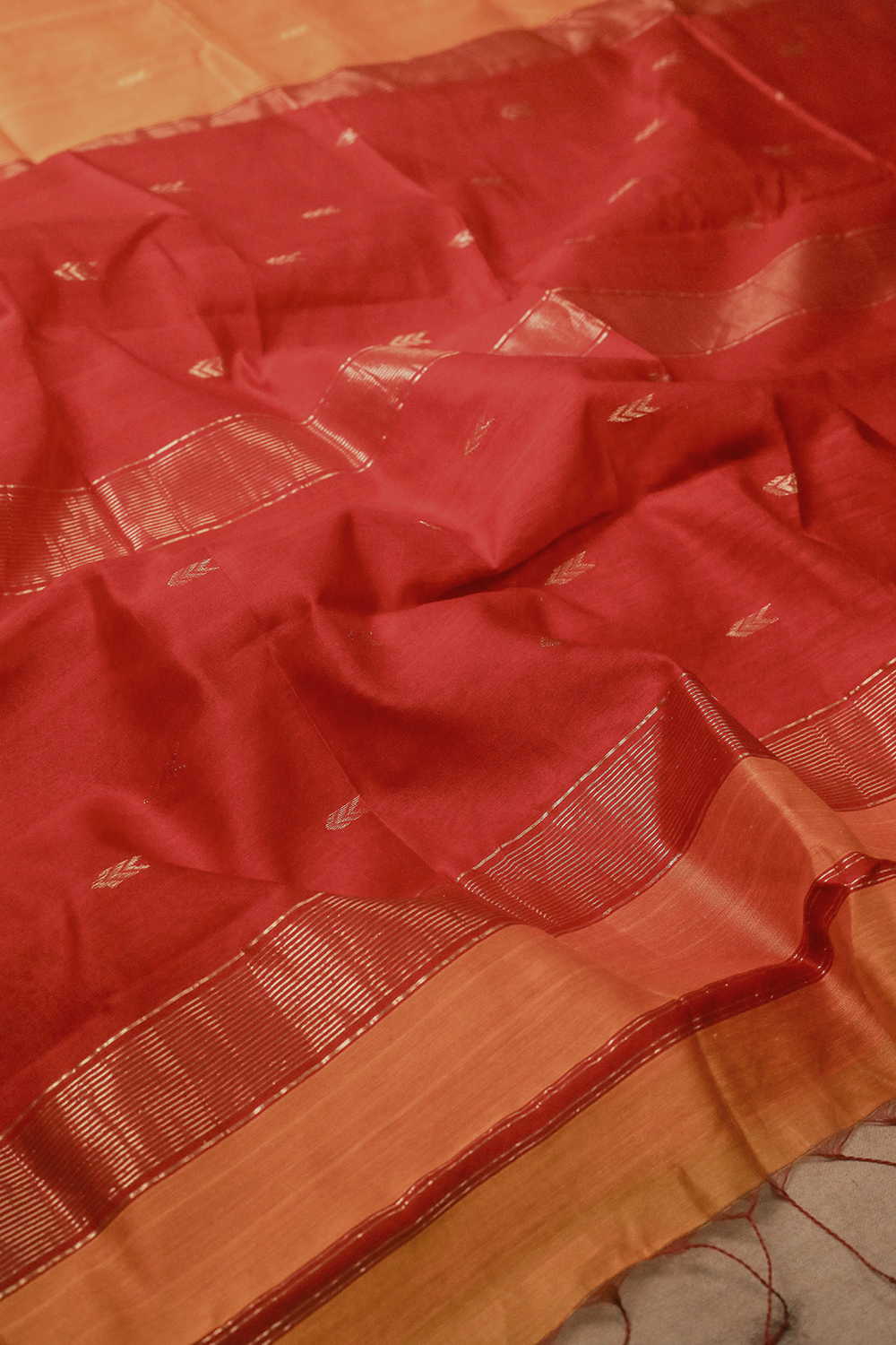 Shade of Yellow Silk Cotton saree - Image 3