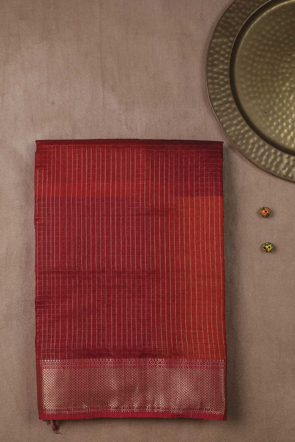 Colour Play Maheshwari Silk Cotton saree with Zari Border