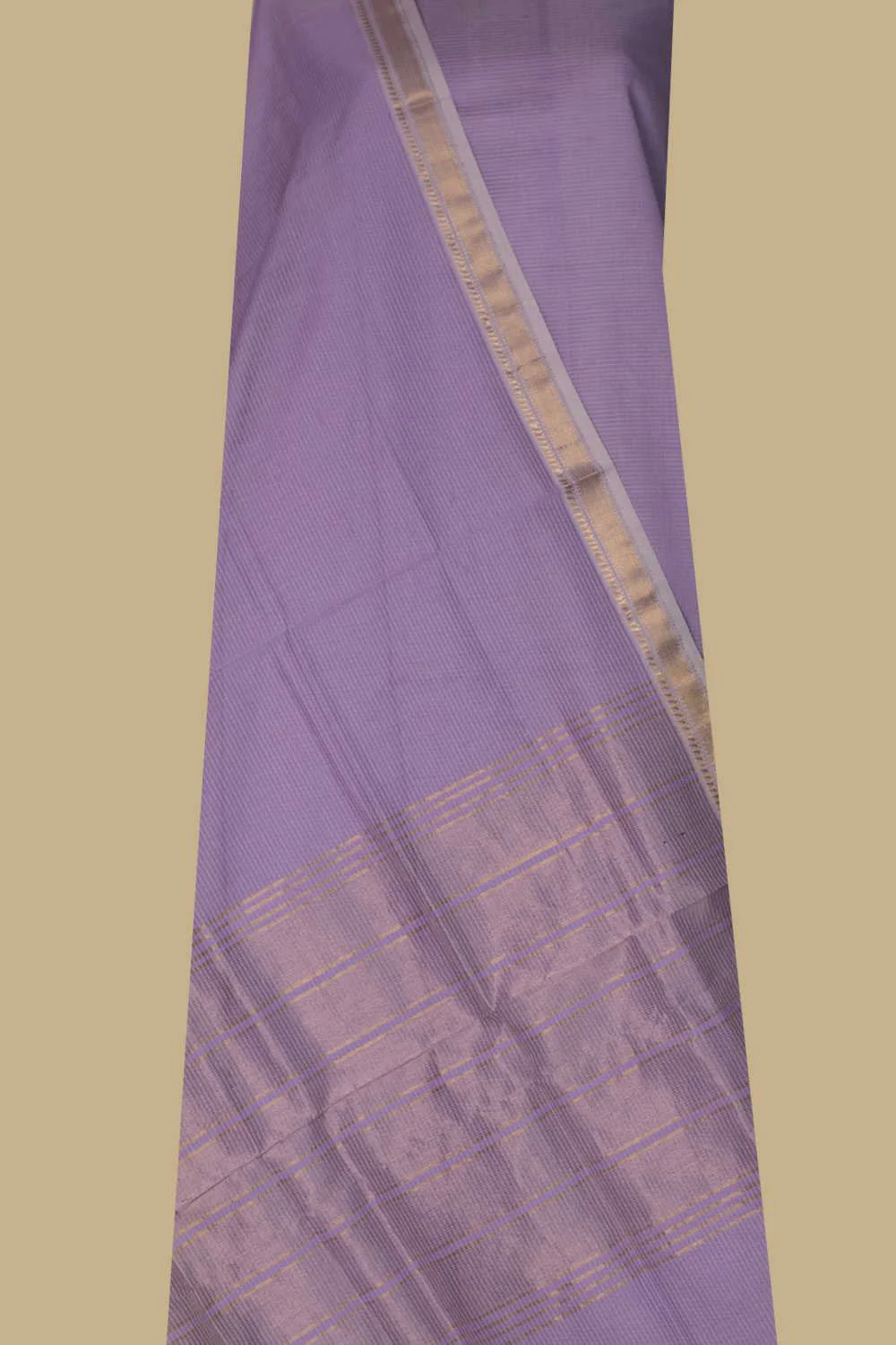 Iris Purple Maheshwari Silk Cotton Top & Dupatta - Image 2