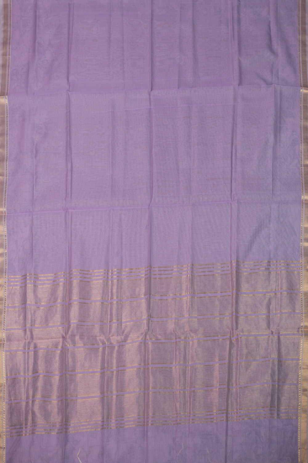 Iris Purple Maheshwari Silk Cotton Top & Dupatta - Image 3