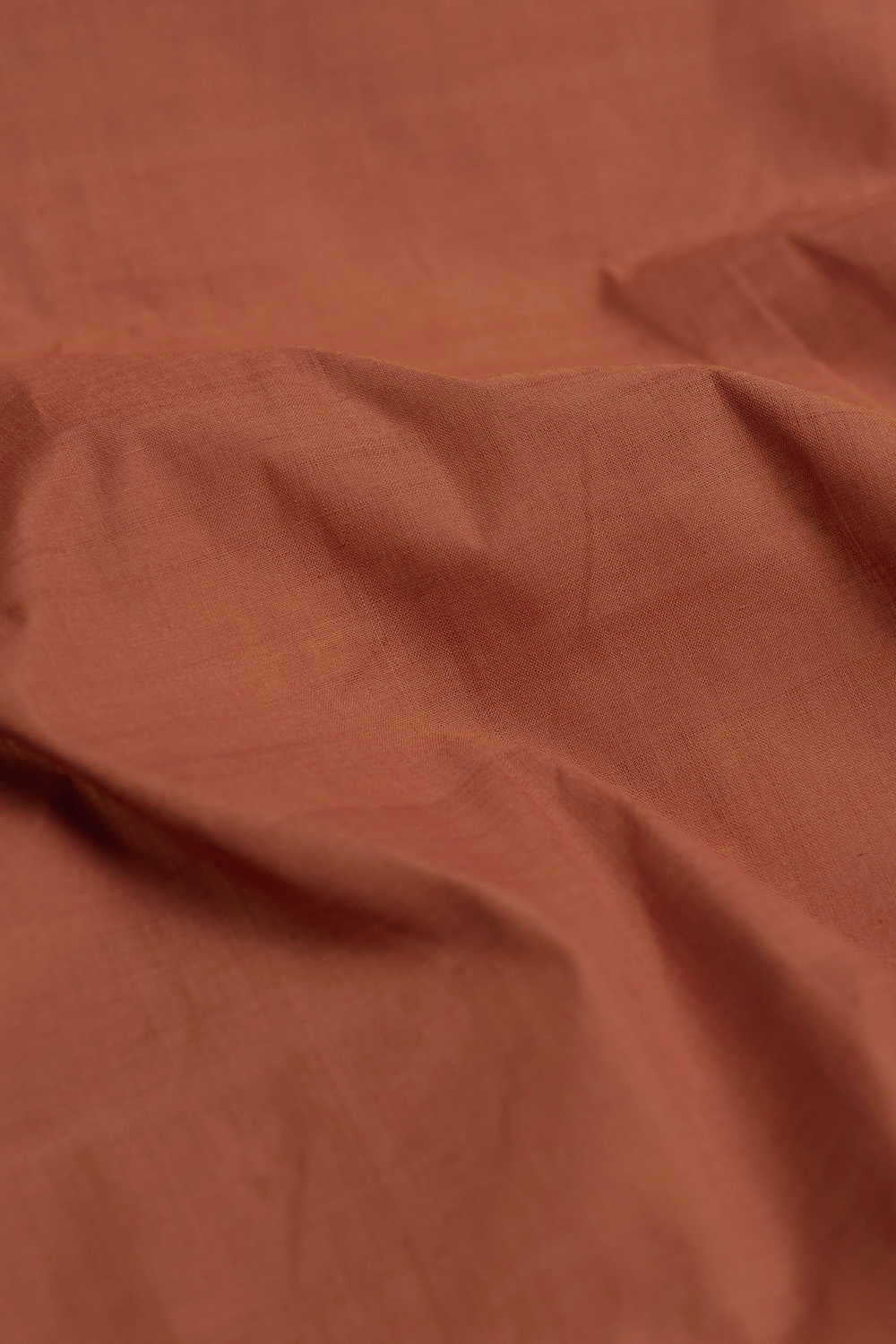 Brick Deep Maroon Handwoven Cotton Fabric - Image 3