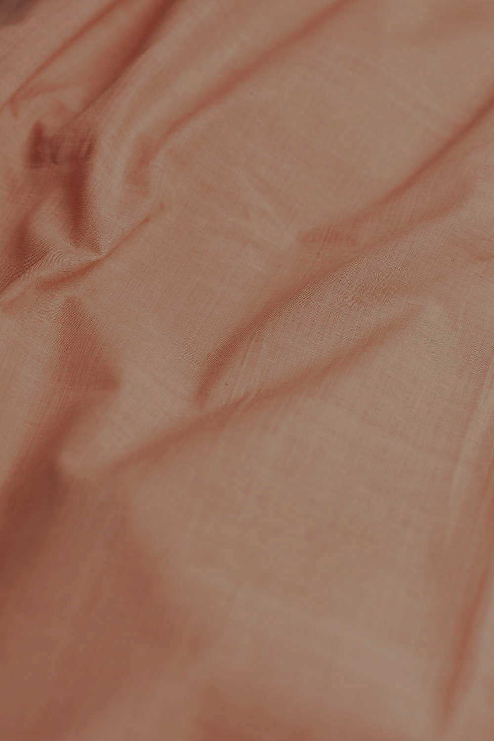 Plain Beige Handwoven Cotton Fabric - Image 3