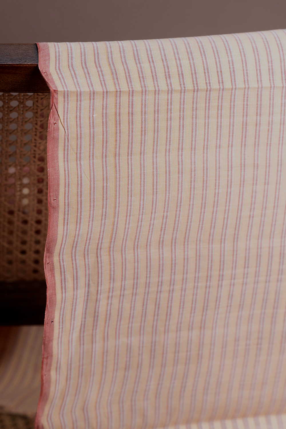 Stripe Pattern Handwoven Cotton Fabric