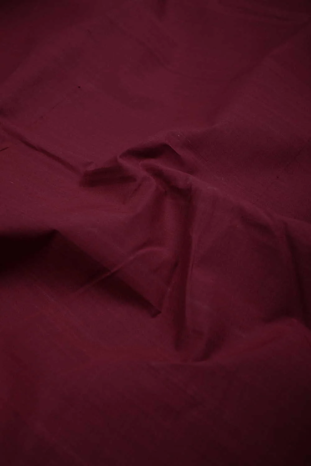 Pinkish Maroon Mangalagiri Plain Cotton Fabric - Image 2