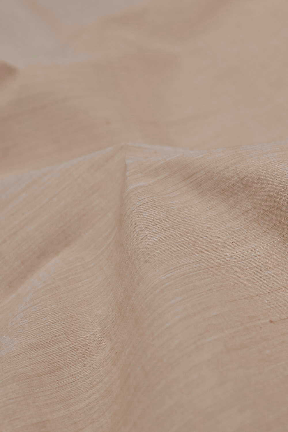 Light Beige Mangalagiri Cotton Fabric - Image 3