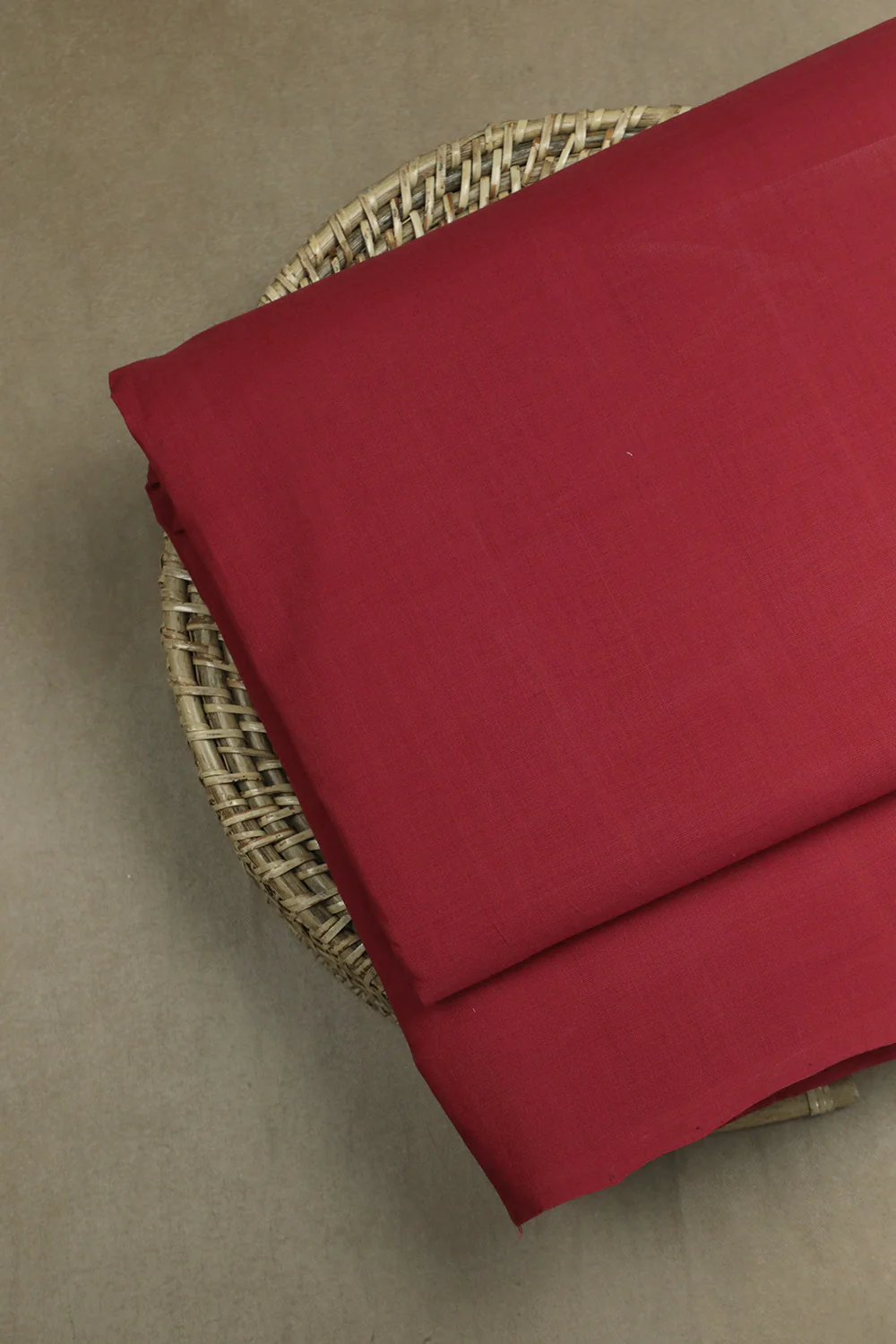 Traditional Red Mangalagiri Cotton Fabric