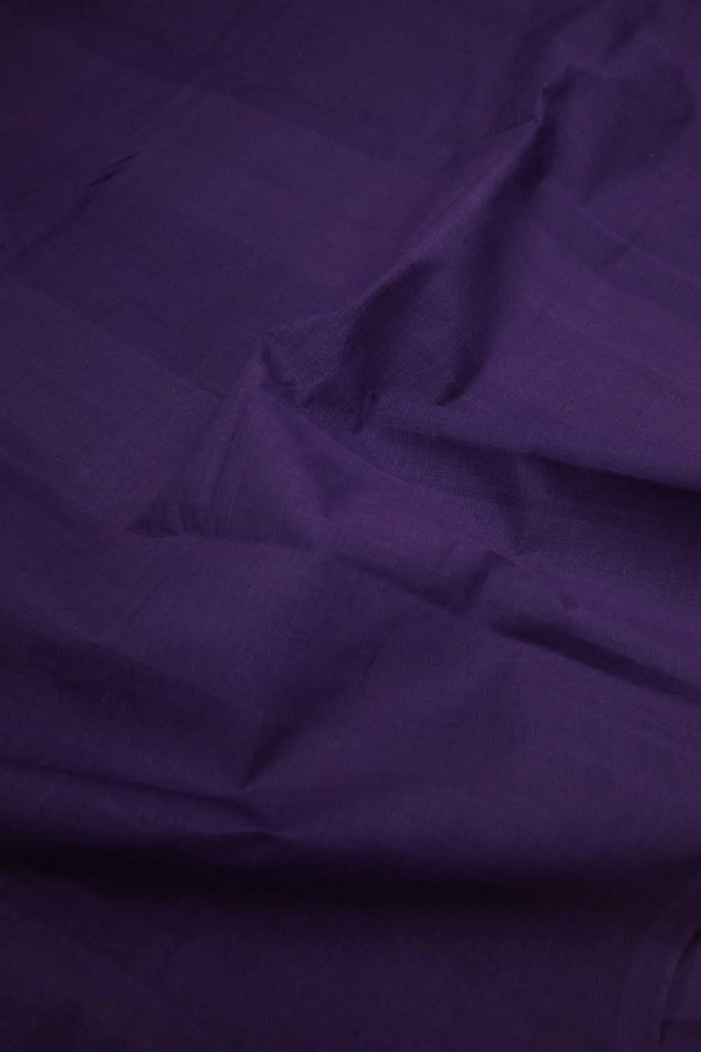 Deep Purple Mangalagiri Cotton Fabric - Image 3