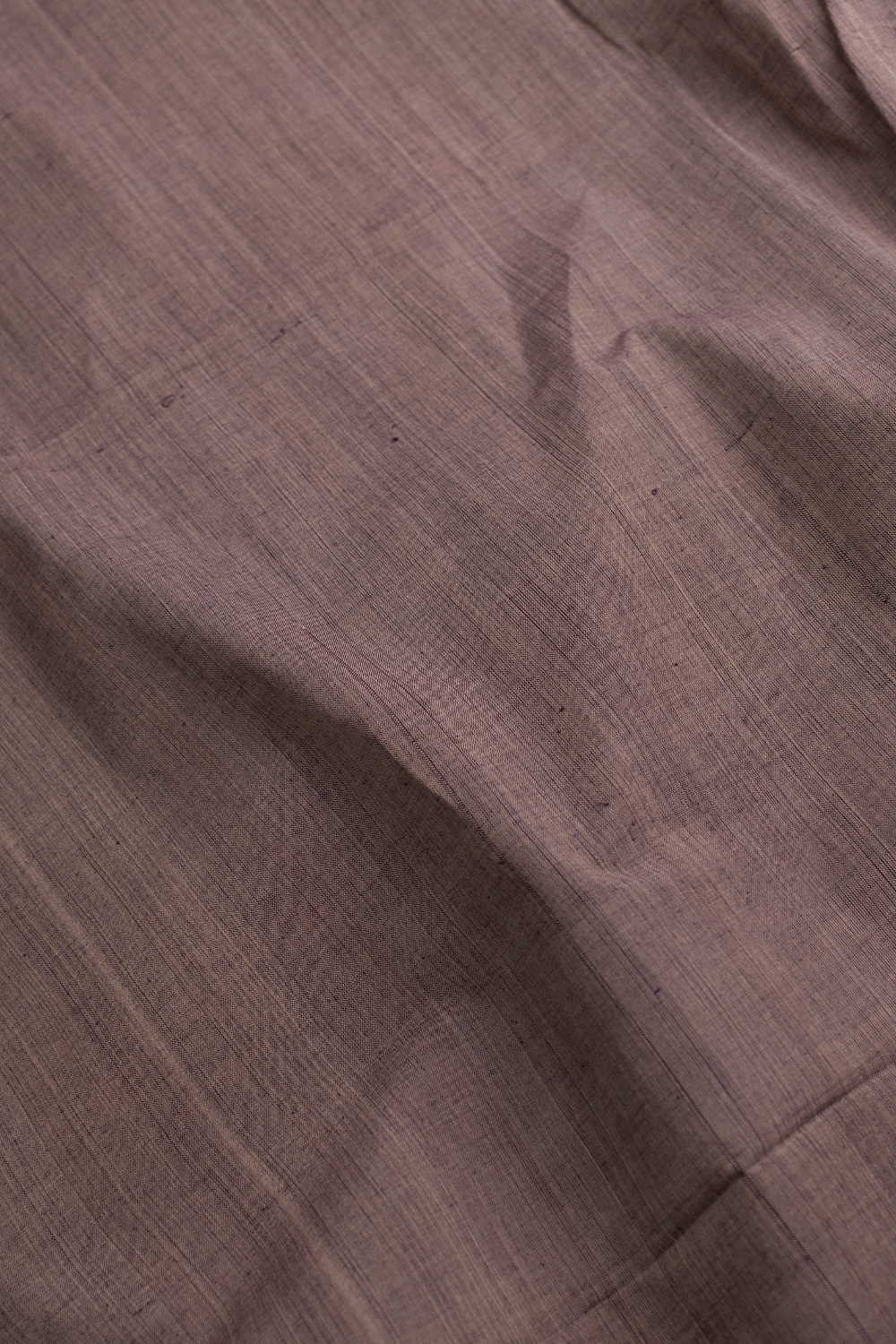 Wooden Brown Mangalagiri Cotton Fabric - Image 2