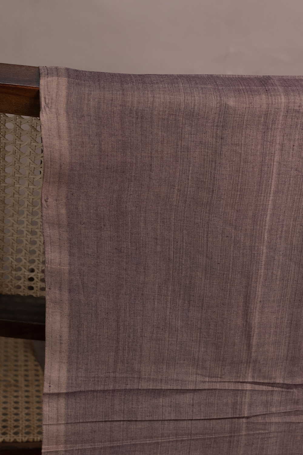 Wooden Brown Mangalagiri Cotton Fabric - Image 3