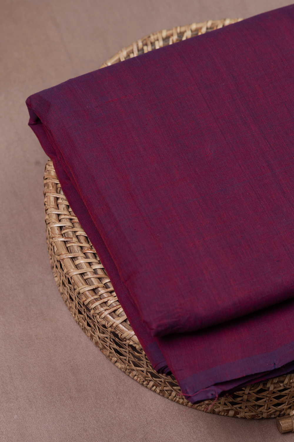 Dual Shaded Purple Mangalagiri Cotton Fabric