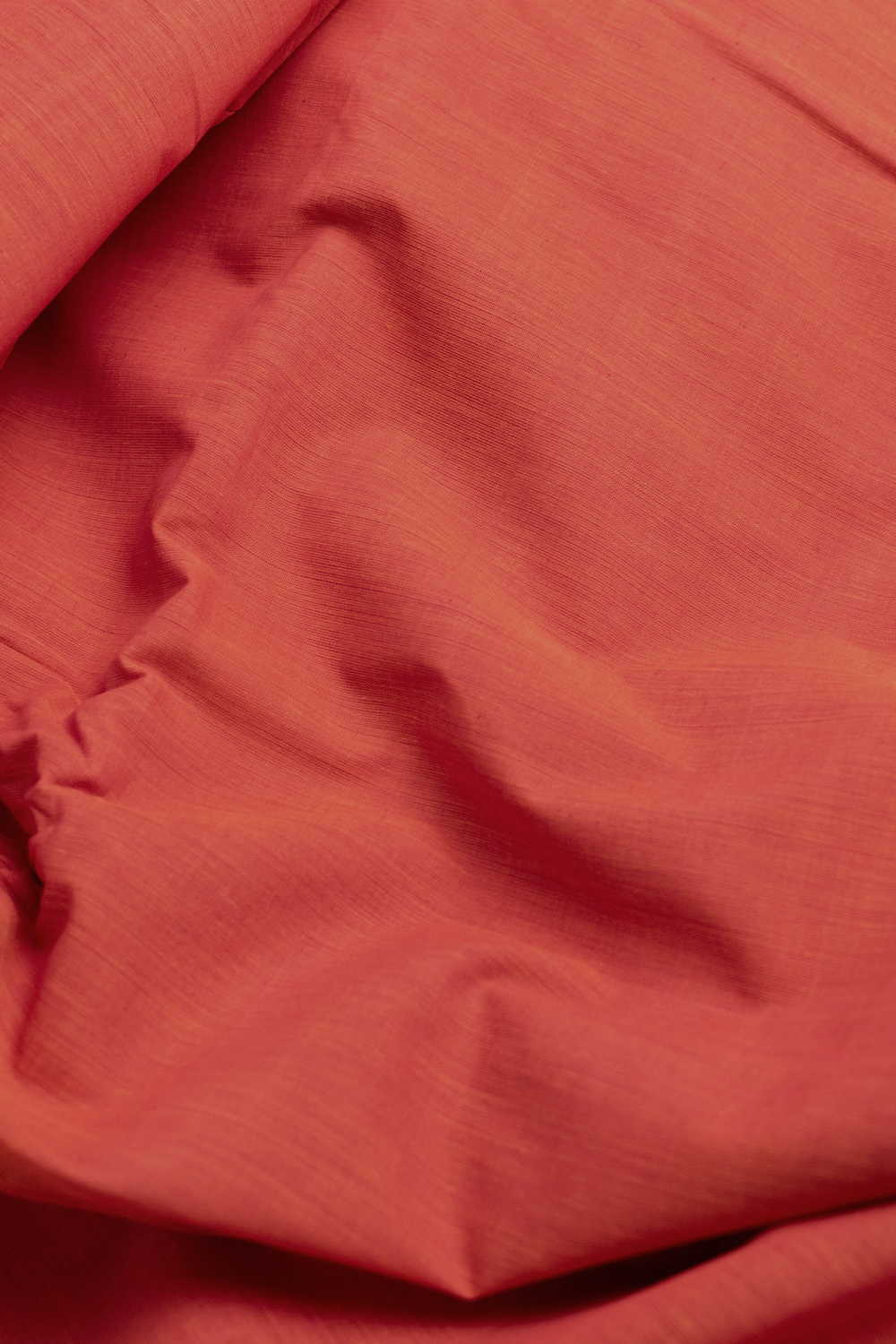 Shade of Orange Mangalagiri Cotton Fabric - Image 3