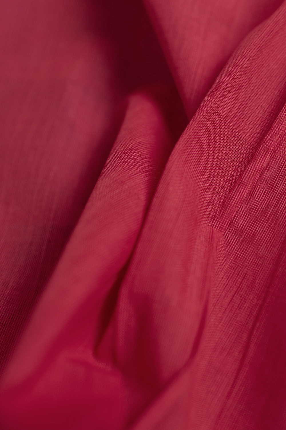 Light Red Mangalagiri Cotton Fabric - Image 3