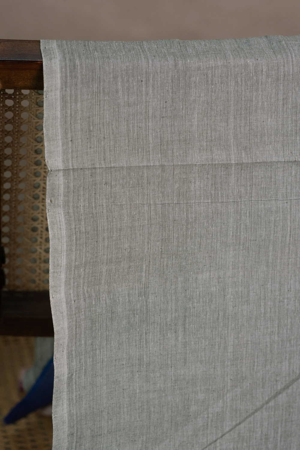 Greenish Grey Mangalagiri Cotton Fabric