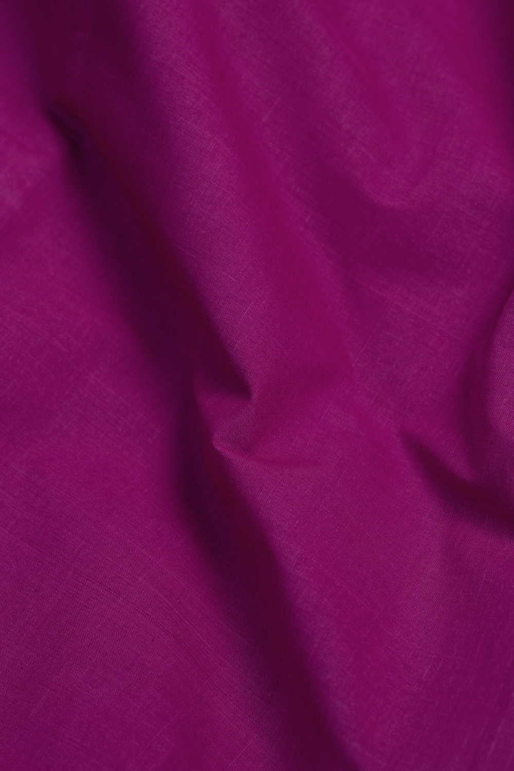 Magenta Pink Mangalagiri Cotton Fabric - Image 3