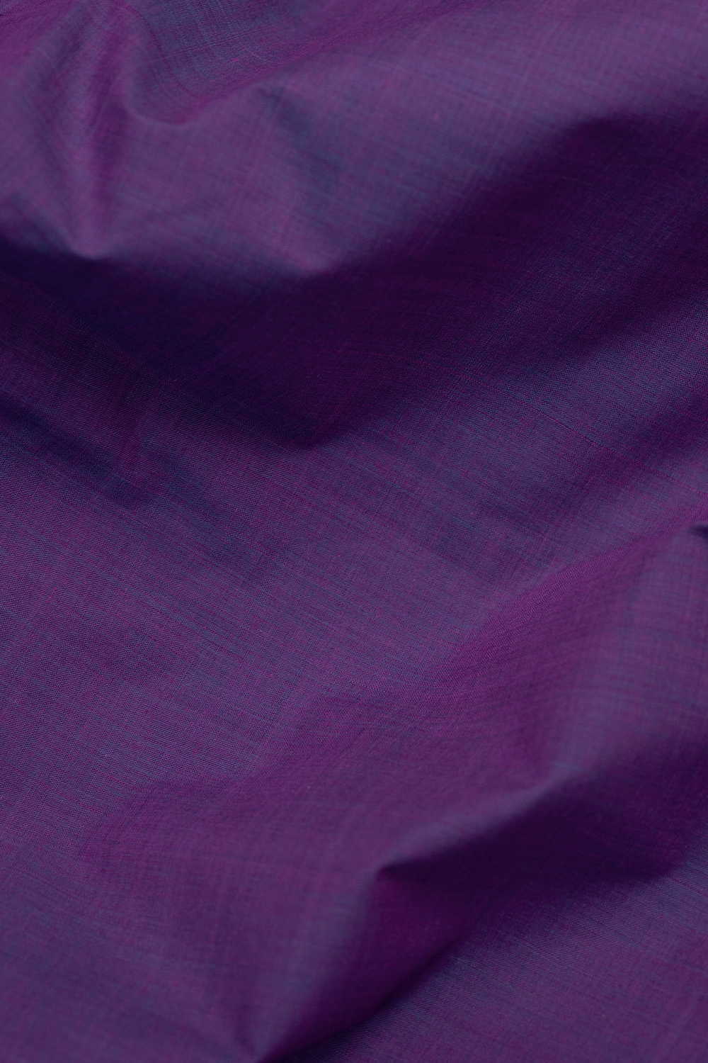Dual Shaded - Purple Mangalagiri Cotton Fabric - Image 3