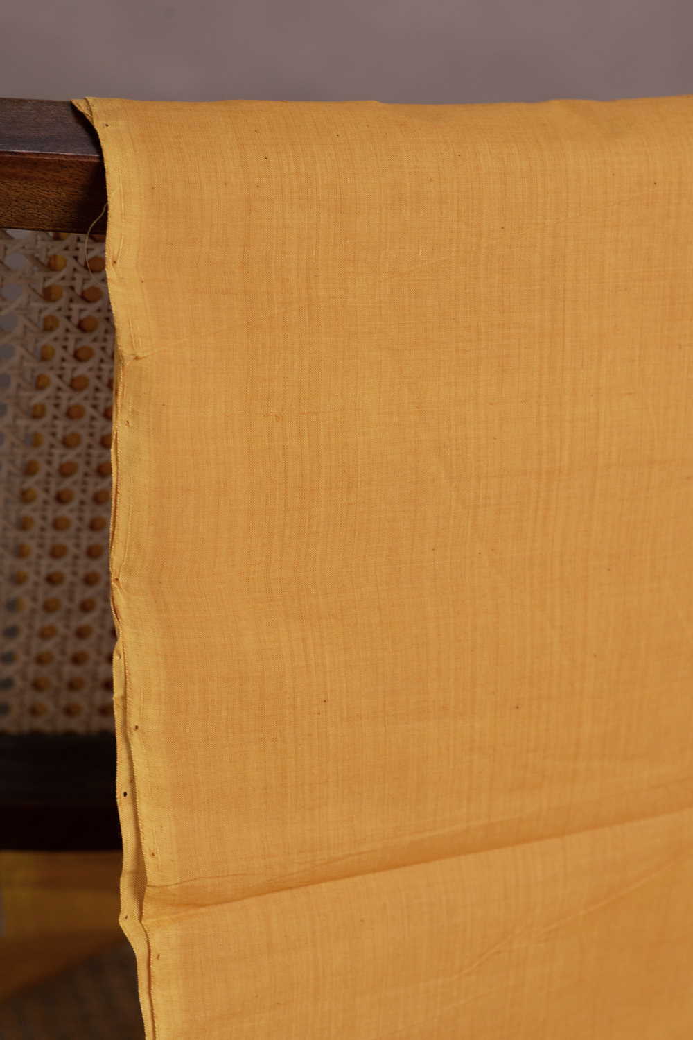 Turmeric Yellow Mangalagiri Cotton Fabric
