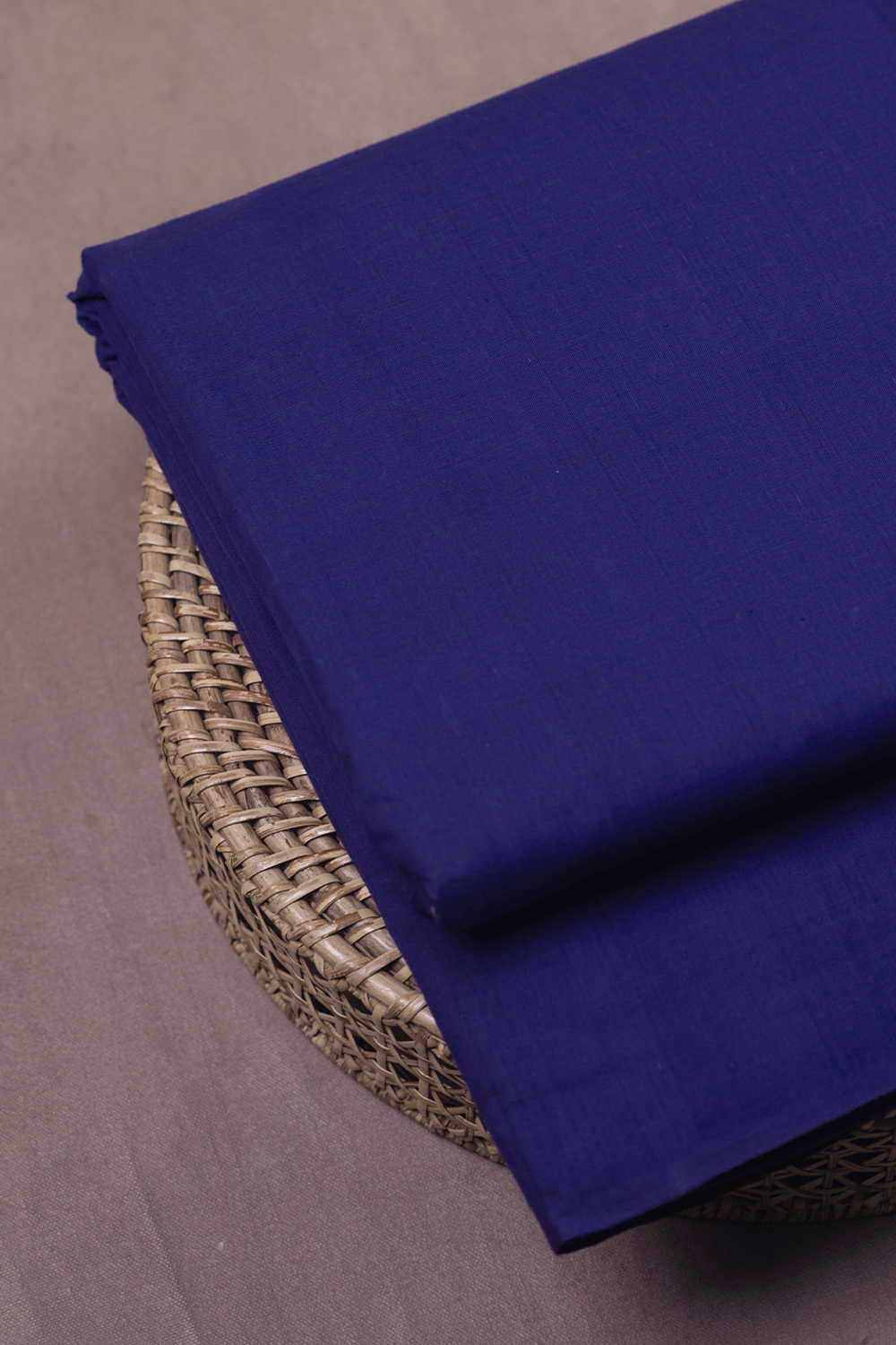 Purple Blue Mangalagiri Cotton Fabric
