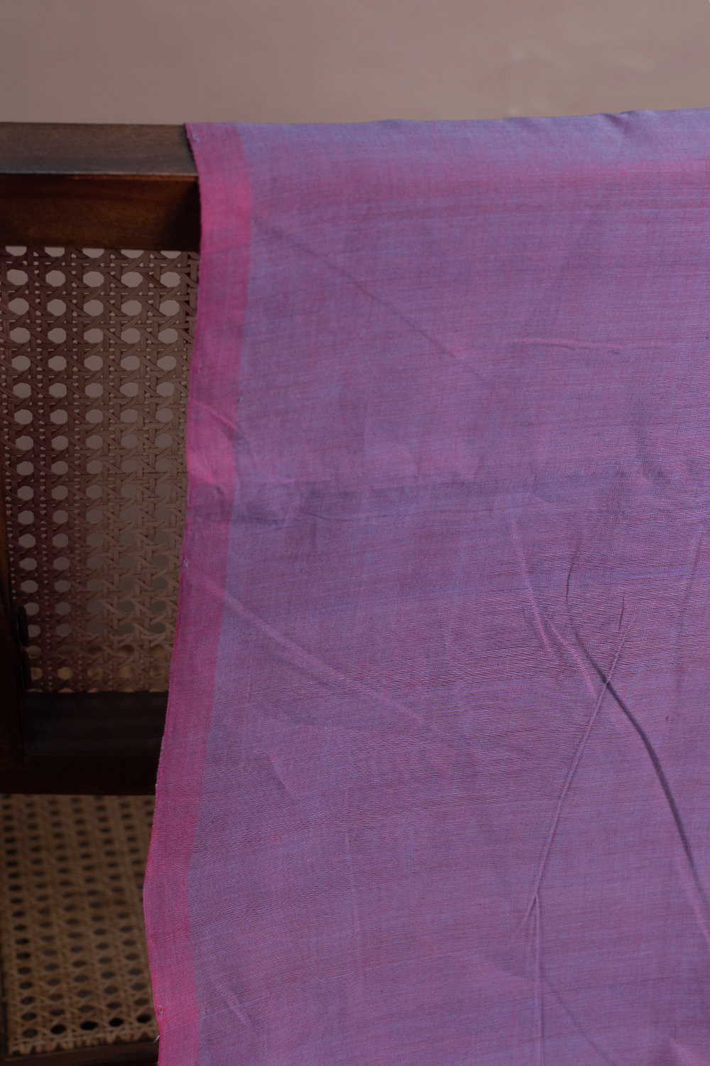 Twin Shaded Purple Mangalagiri Cotton Fabric - Image 2