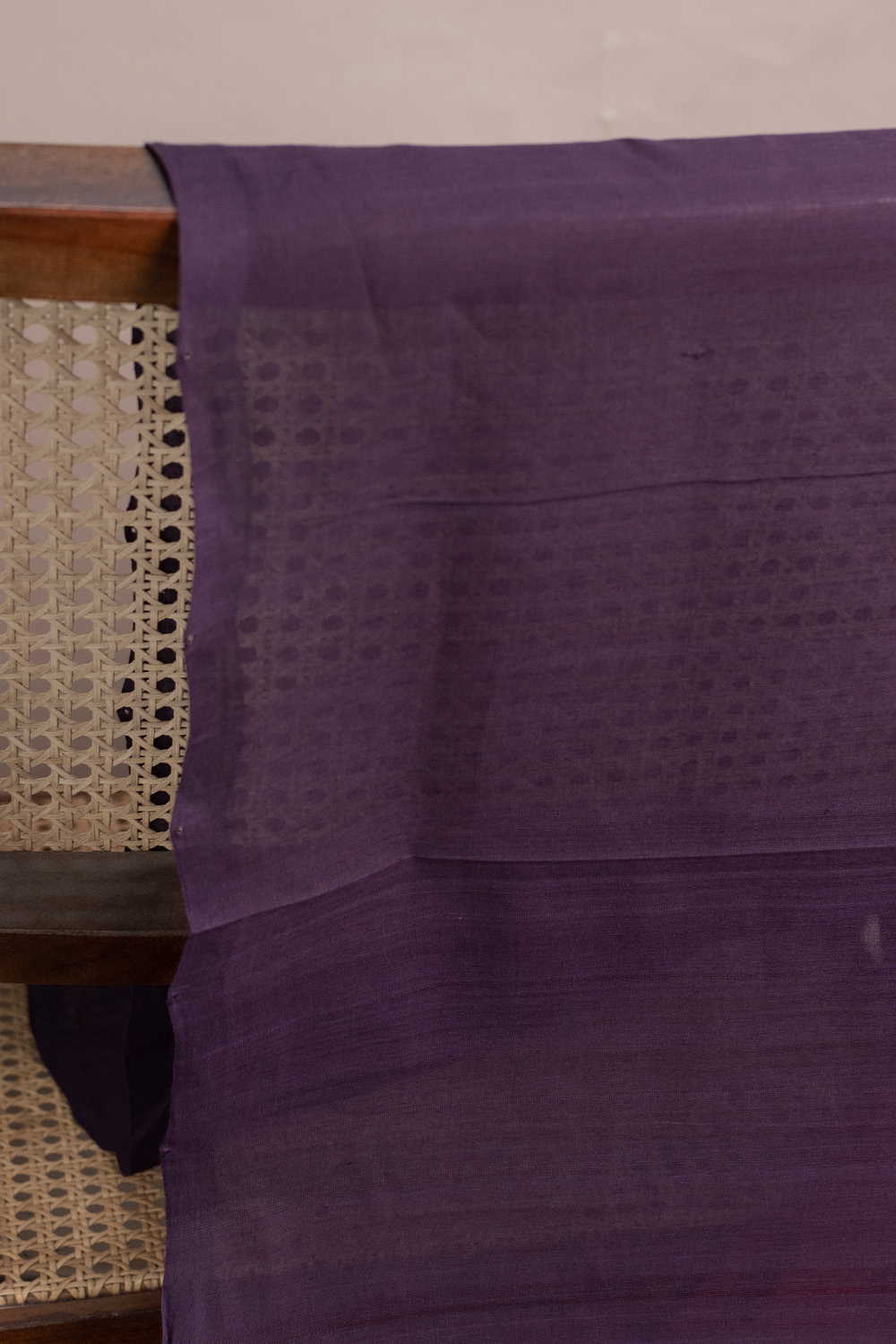 Shade of Purple Mangalagiri Cotton Fabric - Image 2