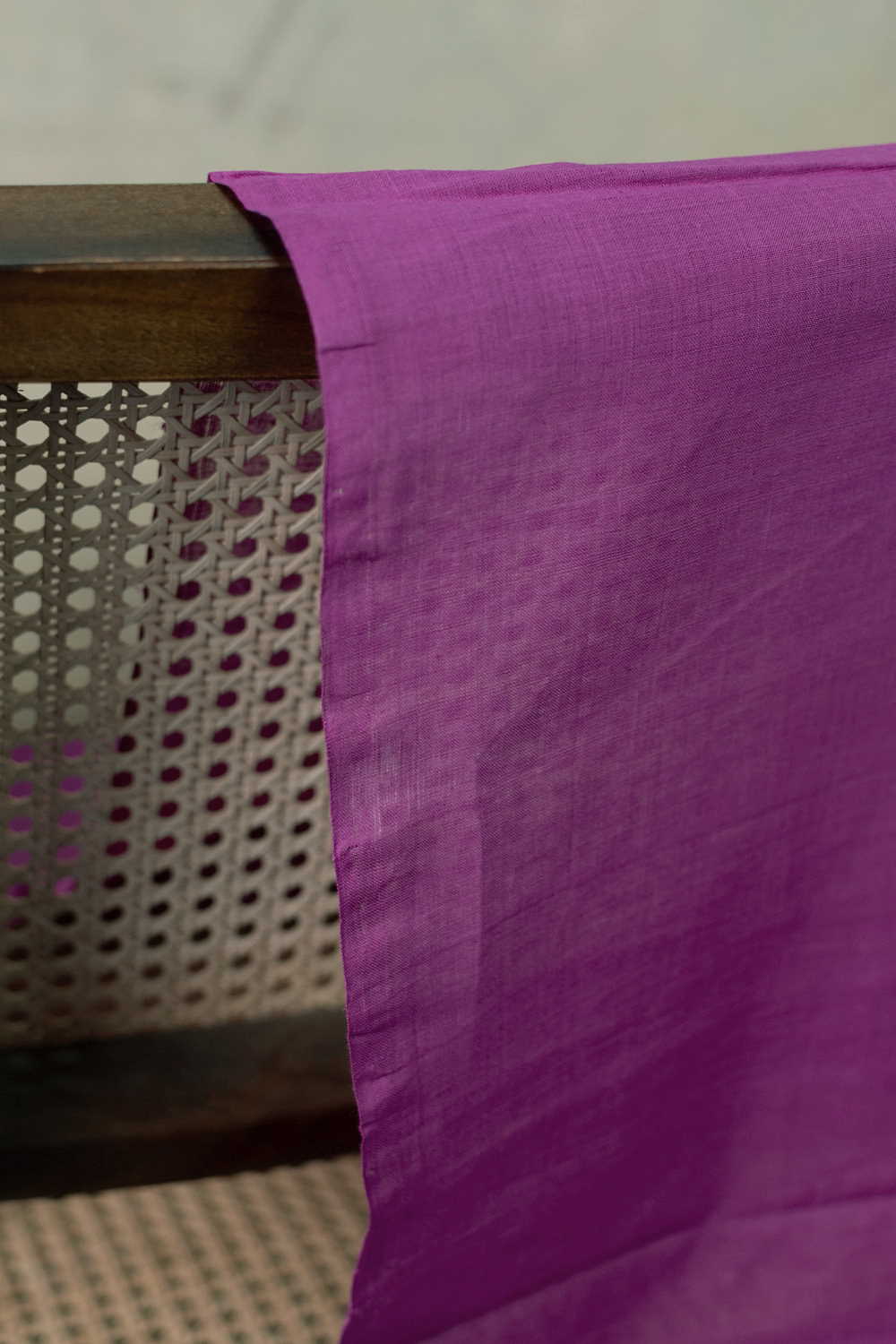 Dark Fuchsia Pink Mangalagiri Cotton Fabric