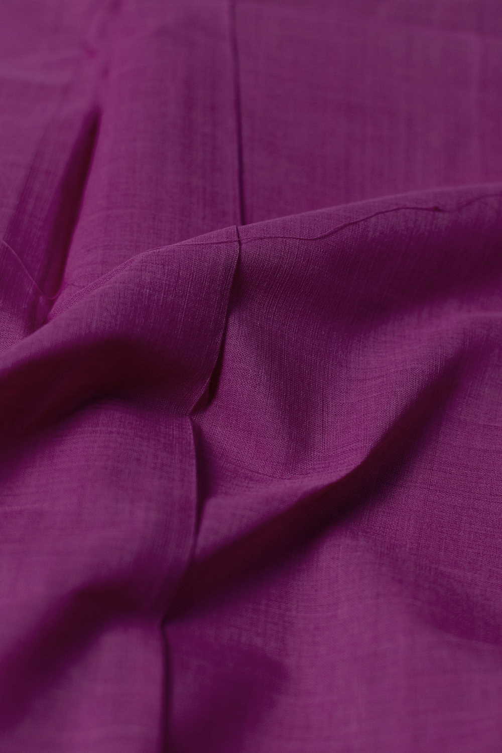 Dark Fuchsia Pink Mangalagiri Cotton Fabric - Image 2