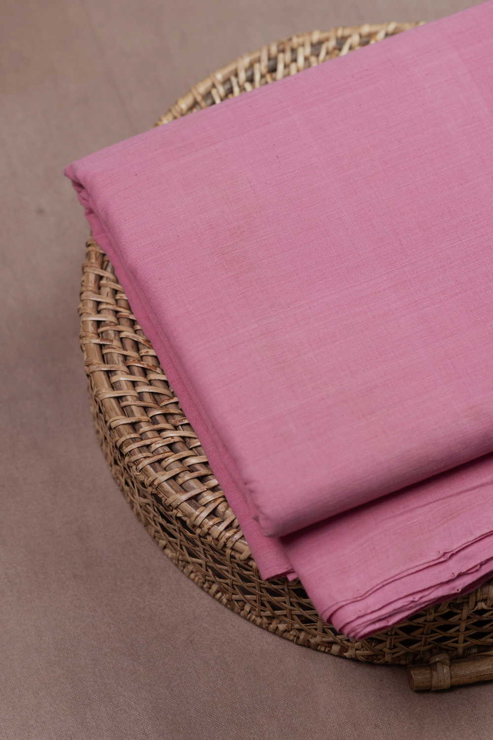 Flamingo Pink Mangalagiri Cotton Fabric