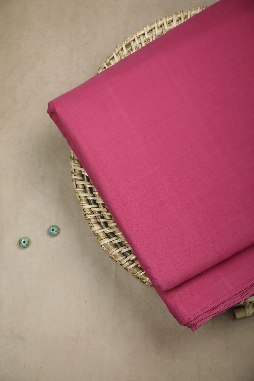 Pink Mangalagiri Cotton Fabric