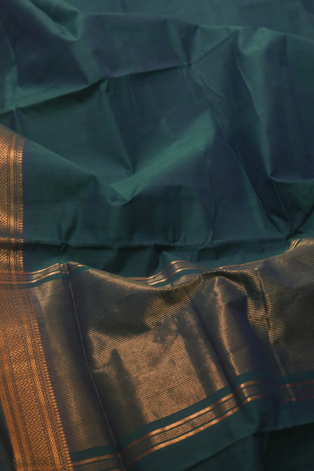 Plain - Pale Blue Mangalagiri Cotton saree - Image 3