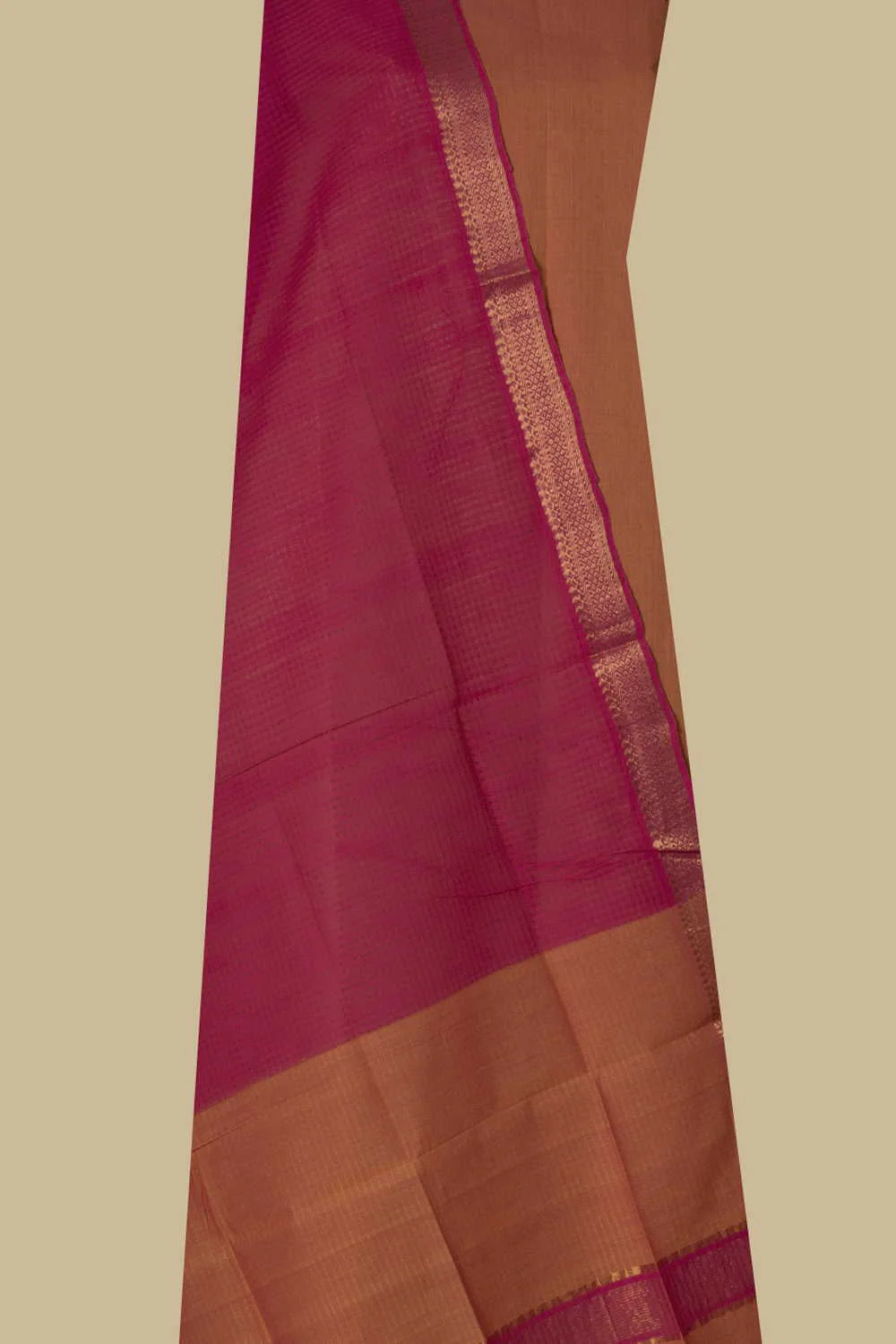 Orange Mangalagiri Cotton Full suit - Image 2