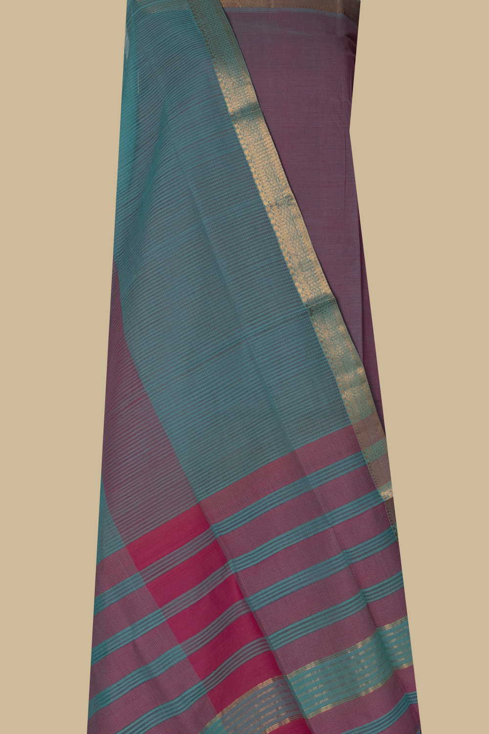 Shade of Pink Mangalagiri Cotton Suit - Image 2