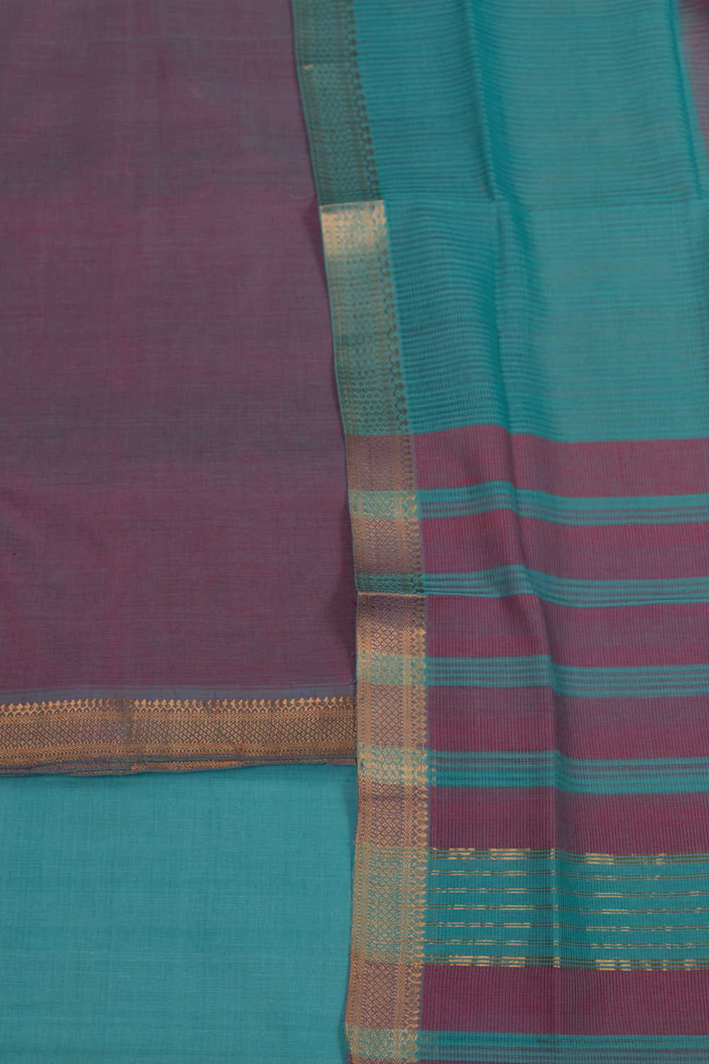 Shade of Pink Mangalagiri Cotton Suit - Image 3