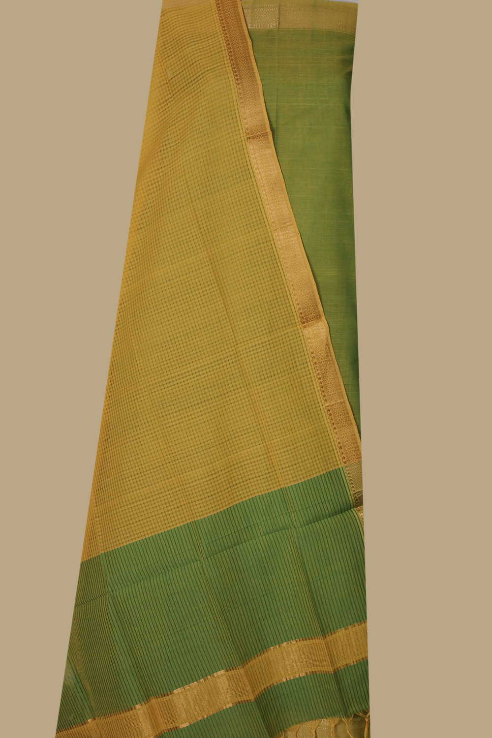 Green Mangalagiri Cotton Suit - Image 2