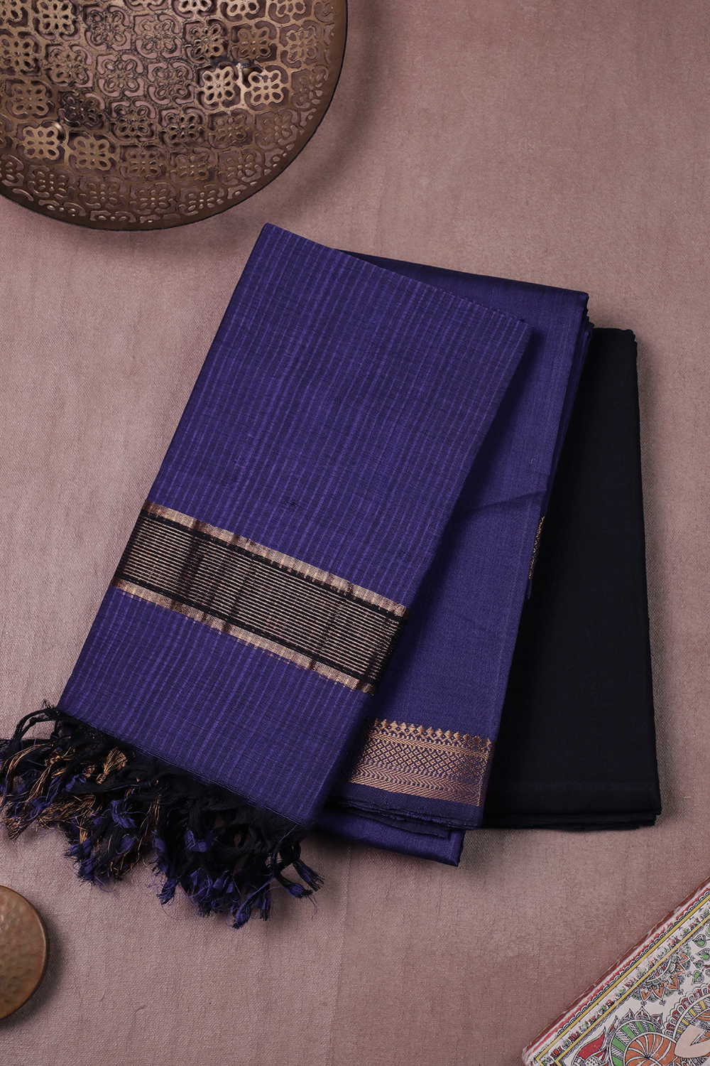 Violet Mangalagiri Cotton Suit