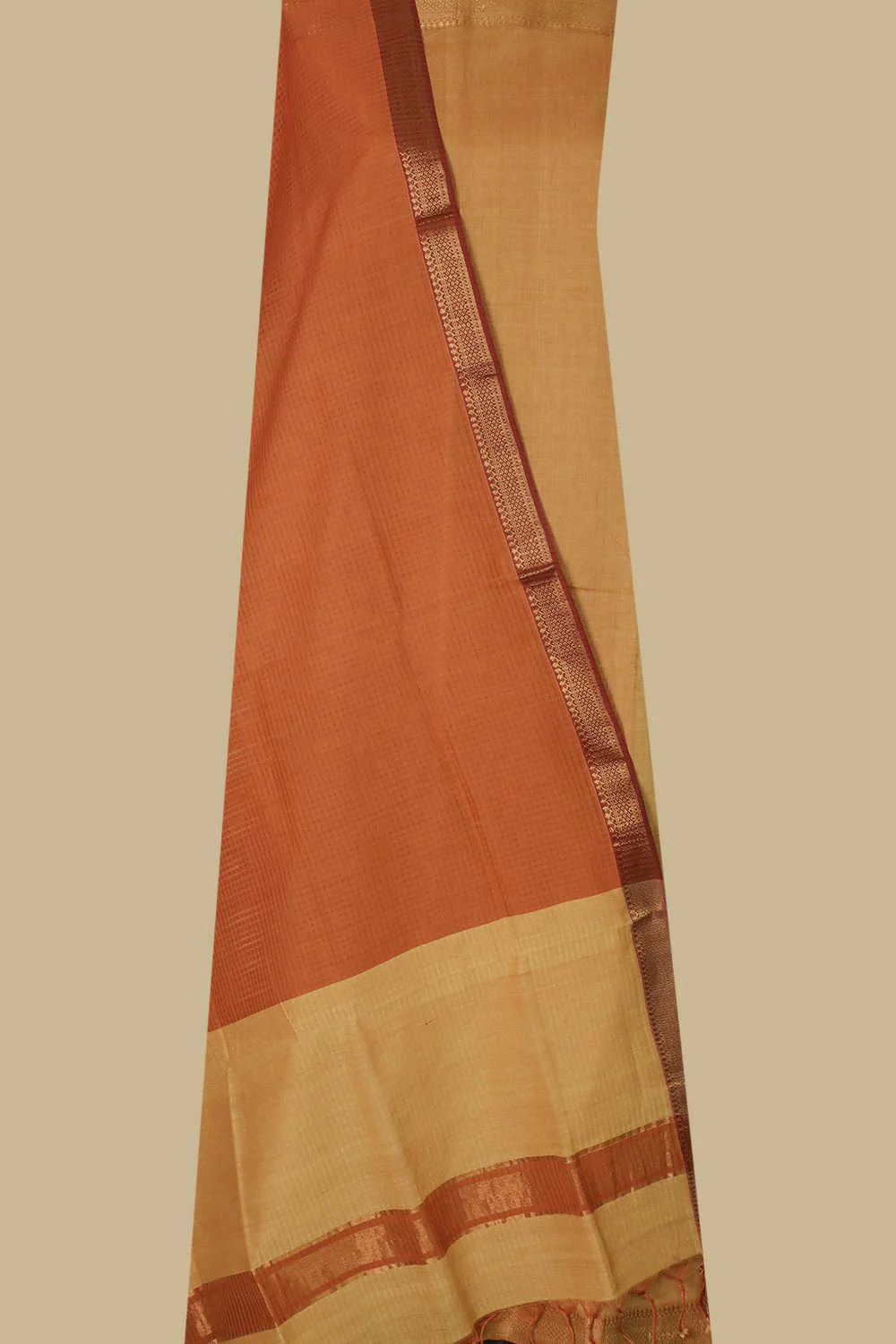 Yellow Mangalagiri Cotton Suit - Image 2