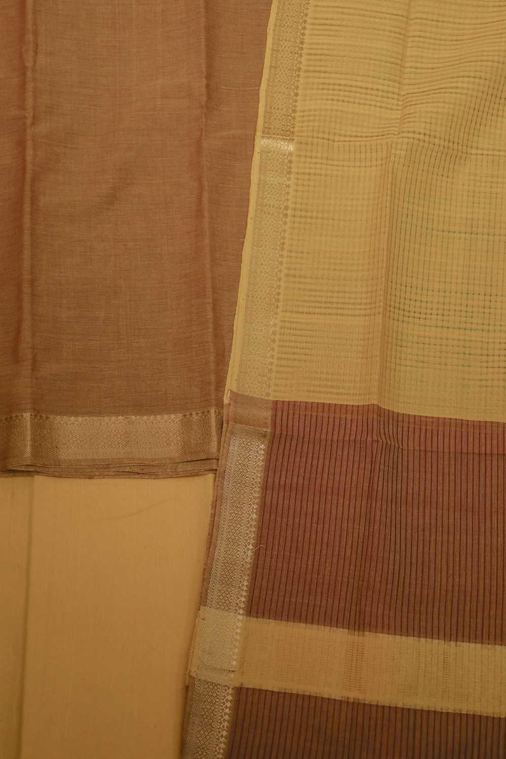 Shade of Brown Mangalagiri Cotton Suit - Image 3