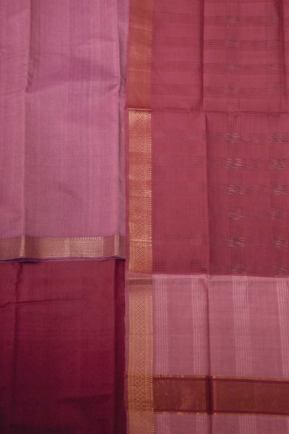 Shade of Pink Mangalagiri Cotton Suit - Image 3